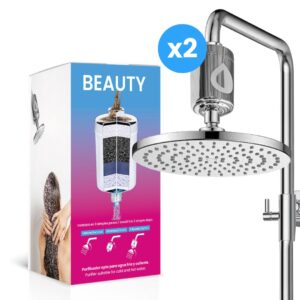 Pack de 2 Filtros Purificadores para Ducha Universal